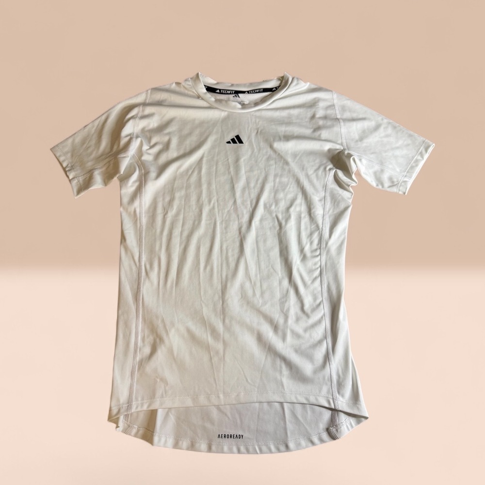 Adidas Techfit Compression Training Tee Mens XL White AEROREADY JE6699 NWT